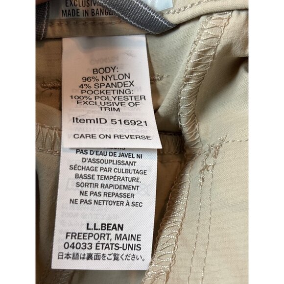 L.L. Beans  Cargo Capri Mens Convertible Cargo Short Beige Size 1x plus - Picture 15 of 15